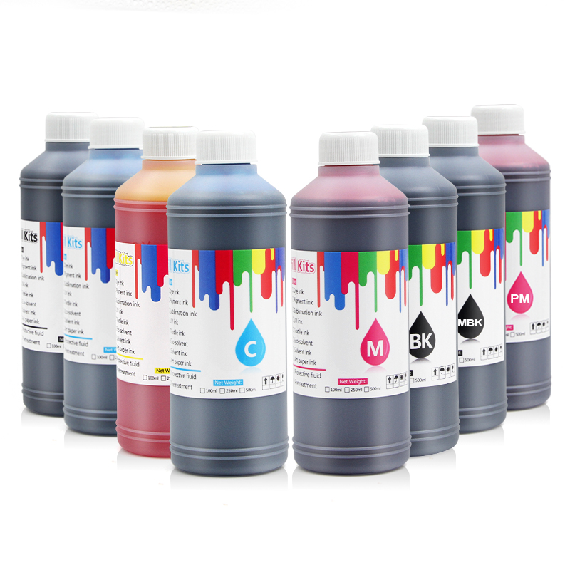 Supercolor 1000ML/Bottle Universal 8 Colors Dye Refill Ink for Canon Pixma Pro 9000 9500